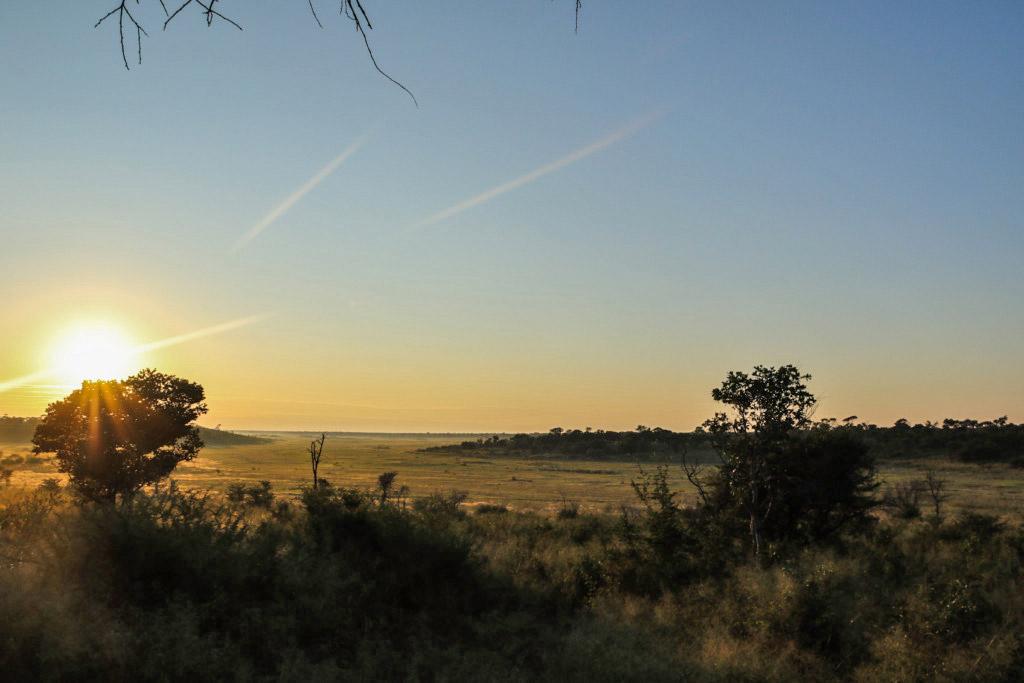 Sonnenuntergang im Khaudom-Nationalpark