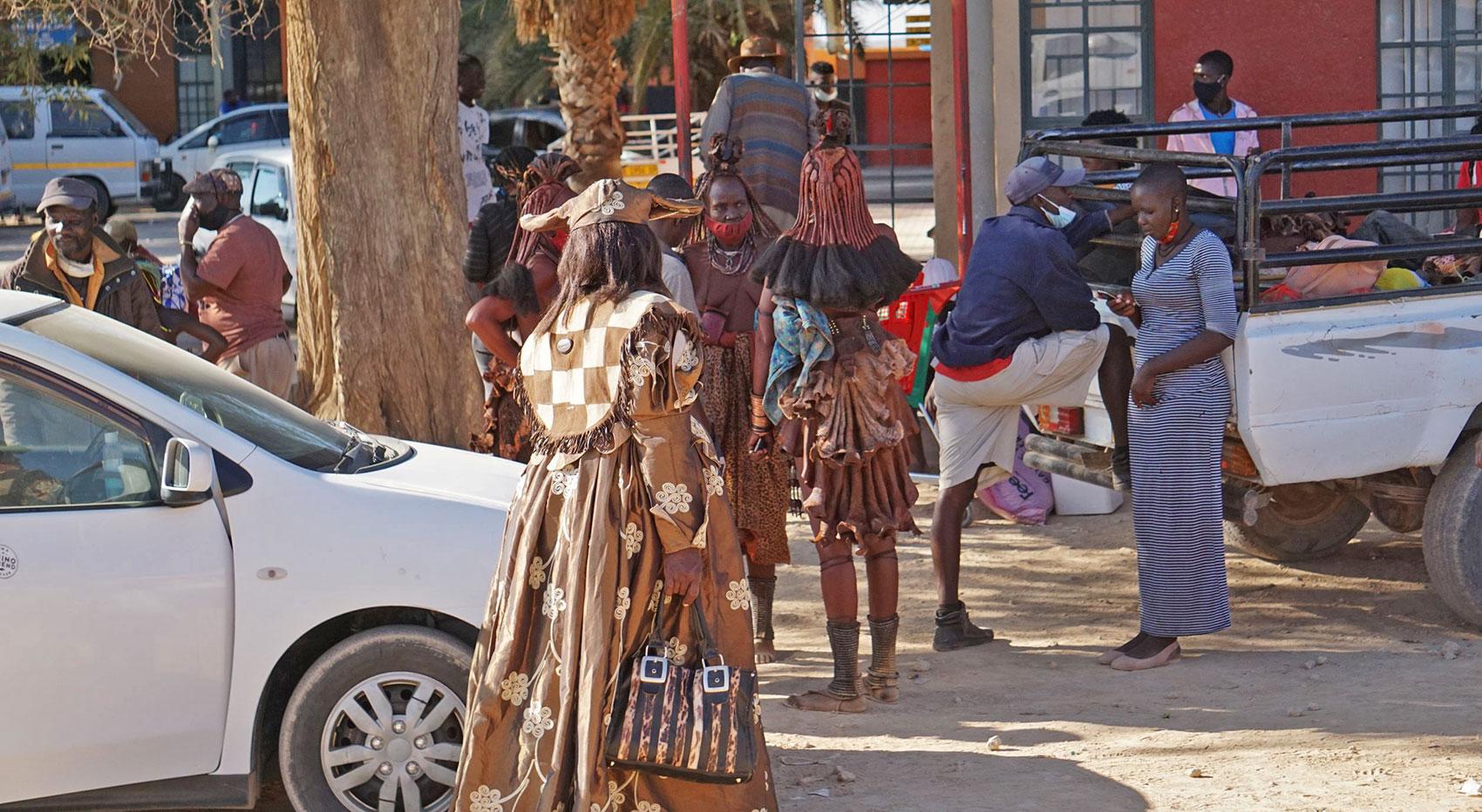 Opuwo city in northern Namibia