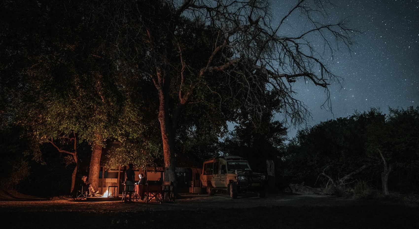 Campsite at night Campsite at night