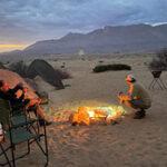 Brandberg sleepout in tents with campfire