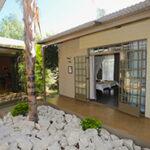 Der Innenhof des Elegant Guesthouse in Windhoek