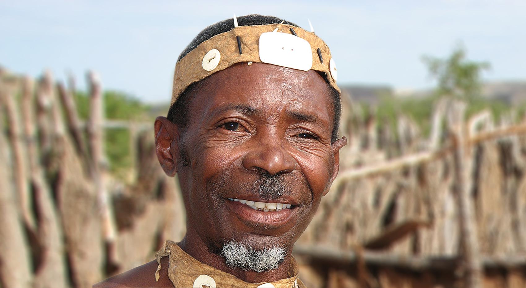 A picture of a man of the Damara.