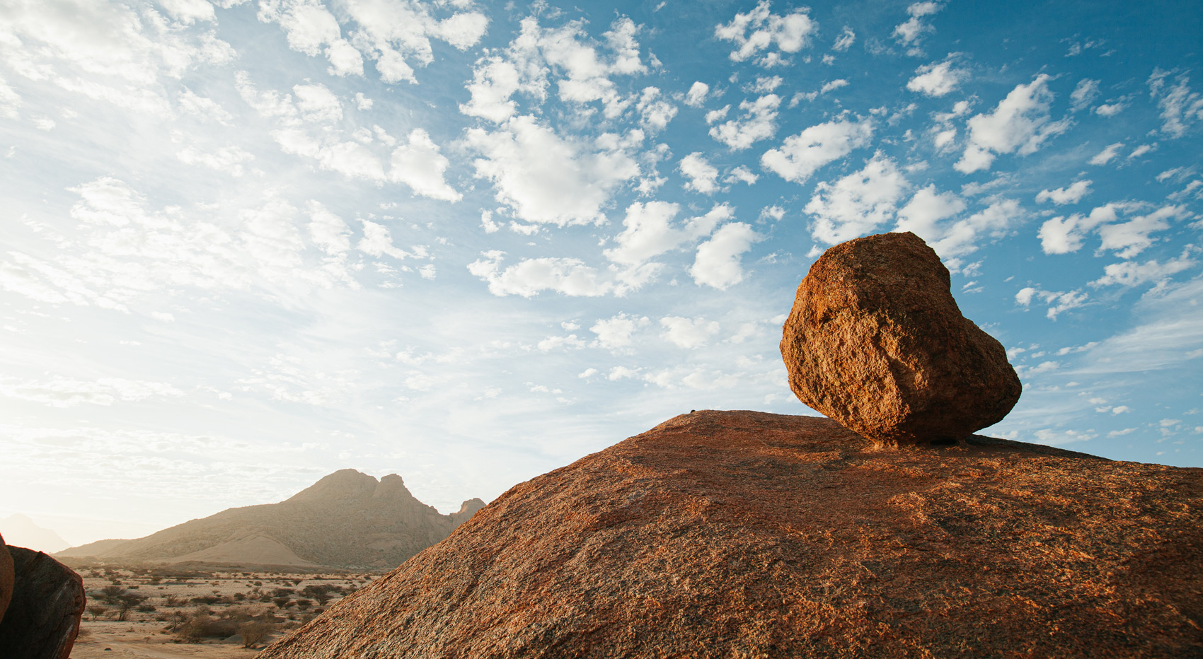 A rock formation in Spitzkoppe, Namibia